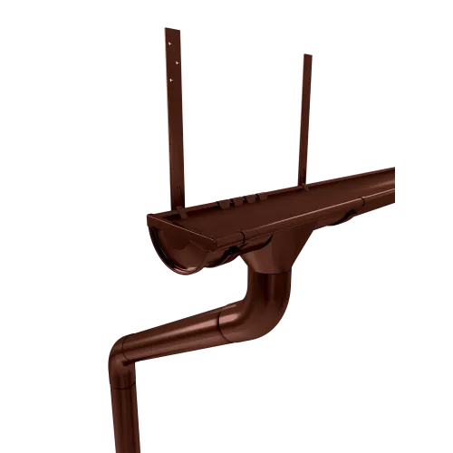 Комплект водостока GL PE 125/90 RAL 8017 6 м/3 м