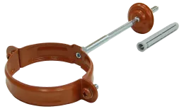 Хомут трубы 90 мм RAL 8004 терракота