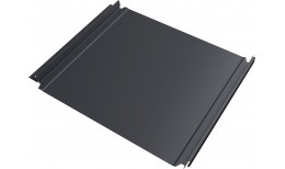 Кликфальц Double Pro Grand Line 0,45 Drap ТХ с пленкой на замках RAL 7024 мокрый асфальт
