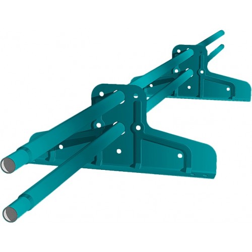 Снегозадержатель Стандарт Т4 d 25 RAL 5021 (1м)