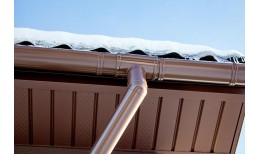 Соединитель желобов Классика 120 ПВХ Grand Line коричневый (RR 32)