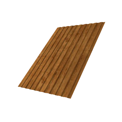 Профнастил С8B v01 Grand Line 0,45 Print Elite Golden Wood TwinColor