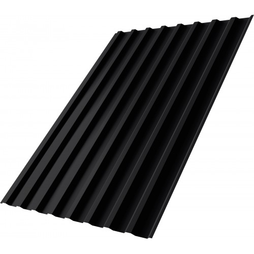 Профнастил С20B Grand Line 0,5 Drap с пленкой RAL 9005 черный
