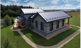 Кликфальц Grand Line 0,5 Satin Matt с пленкой на замках RAL 7024 мокрый асфальт