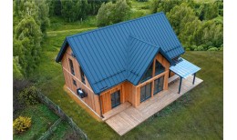 Кликфальц Grand Line 0,5 Satin Matt с пленкой на замках RAL 7024 мокрый асфальт