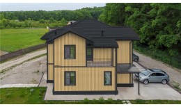 Металлочерепица классик 0,5 Satin Matt RAL 7024 мокрый асфальт