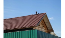 Металлочерепица камея 0,5 Satin Matt RAL 8017 шоколад