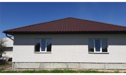 Металлочерепица камея 0,5 Satin Matt RAL 8017 шоколад