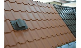 Металлочерепица камея 0,5 Satin Matt RAL 8004 терракота