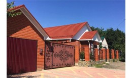 Металлочерепица квинта плюс Grand Line 0,5 Satin Matt RAL 8004 терракота