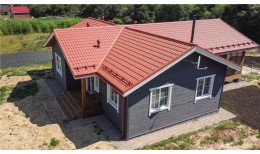 Металлочерепица классик 0,5 Satin Matt RAL 8004 терракота