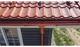 Металлочерепица классик 0,5 Satin Matt RAL 8004 терракота