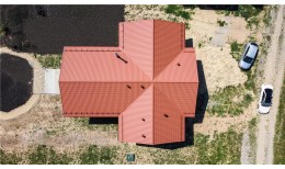 Металлочерепица классик 0,5 Satin Matt RAL 8004 терракота