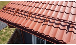 Металлочерепица классик 0,5 Satin Matt RAL 8004 терракота