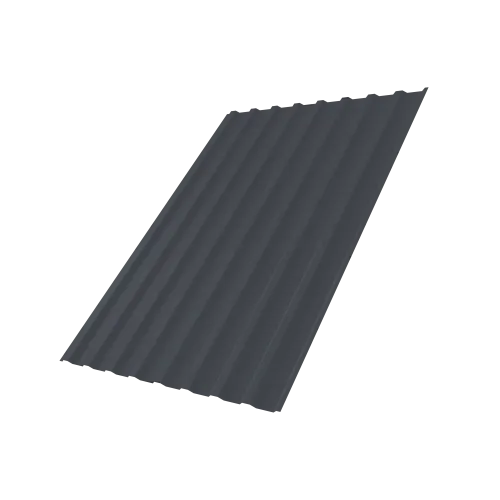 Профнастил С20B Grand Line 0,45 ПЭ Matt RAL 7024 мокрый асфальт