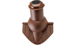 Элемент коньковый Krovent Pipe-Cone ИЗ 125 коричневый
