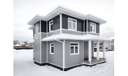 ЭкоБрус 3D 0,345 Grand Line 0,5 Satin с пленкой RAL 7004 сигнальный серый