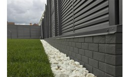 Угол наружный Grand Line Состаренный кирпич Стандарт графит