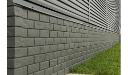 Угол наружный Grand Line Состаренный кирпич Стандарт графит