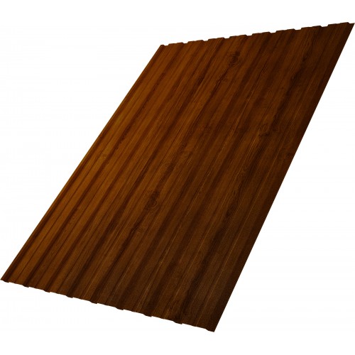 Профнастил C10B фигурный 0,45 Print-Double Premium Golden Wood Intense F