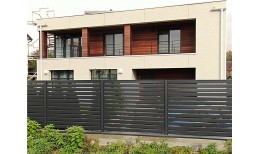 Ламель обратная 125 жалюзи Texas 0,5 Satin с пленкой RAL 7024 мокрый асфальт