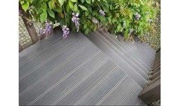 Террасная доска MasterDeck вельвет и тиснение Серый в размер