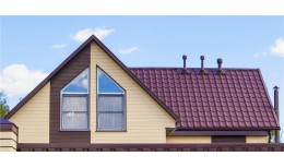 Металлочерепица камея 0,5 Satin Matt RAL 3005 красное вино