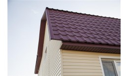 Металлочерепица камея 0,5 Satin Matt RAL 3005 красное вино