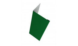 Нащельник (для калиток и ворот) 25х35 жалюзи Milan, Tokyo, Palermo 0,45 PE с пленкой RAL 6002 лиственно-зеленый (L1,68)