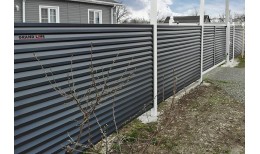 Ламель жалюзи Tokyo 0,45 PE с пленкой RAL 7024 мокрый асфальт