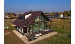 Кликфальц Grand Line 0,45 Drap ST с пленкой на замках RAL 8017 шоколад