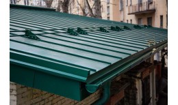 Кликфальц Grand Line0,5 Satin с пленкой на замках RAL 6005 зеленый мох