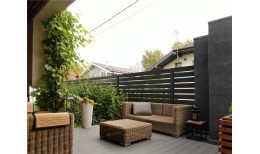 Ламель обратная 125 Texas стартовая/финишная для калиток и ворот 0,5 Satin с пленкой RAL 7024 мокрый асфальт