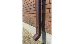 Труба гофрированная Vortex Lite Matt 76х102х3000 мм RAL 8017 шоколад
