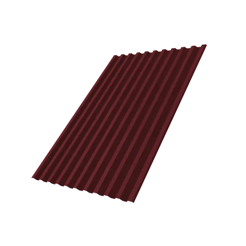 Профнастил С21R 0,5 PE lite RAL 3005 красное вино