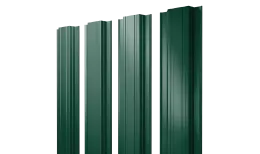 Штакетник Прямоугольный с прямым резом 0,45 PE RAL 6005 зеленый мох
