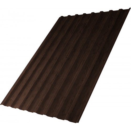 Профнастил С20B Grand Line 0,4 Print Premium с пленкой Antique Wood TwinColor