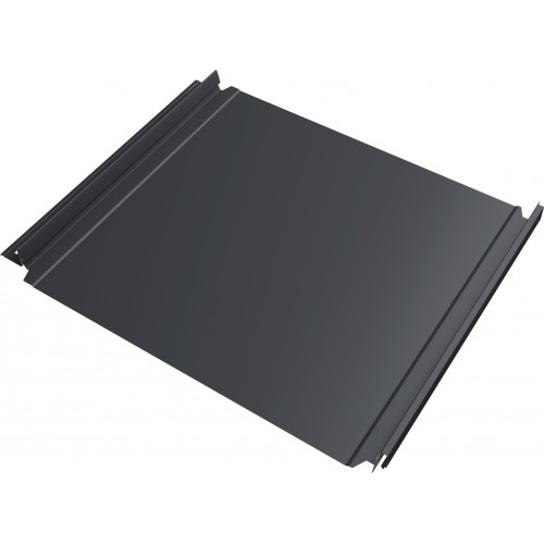 Кликфальц Double Pro Grand Line 0,5 GreenCoat Pural БТ матовый RR 23 темно-серый (RAL 7024 мокрый асфальт)