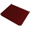 Кликфальц Double Pro Line Grand Line 0,45 ПЭ с пленкой на замках RAL 3011 коричнево-красный