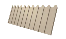 Профнастил С8A v02 фигурный Grand Line 0,5 Satin RAL 1015 светлая слоновая кость