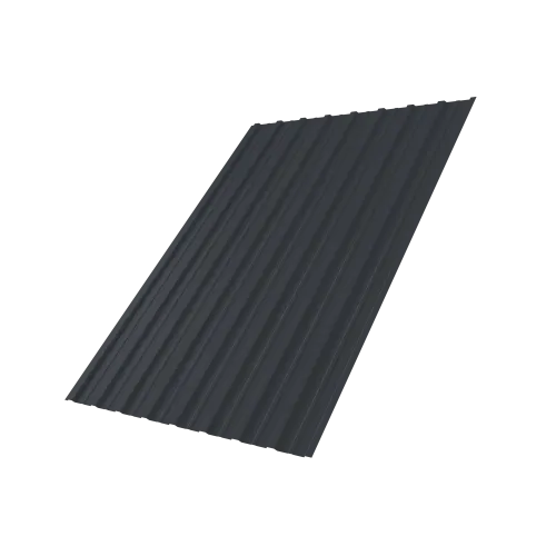 Профнастил С10A Дачный PE RAL 7024 мокрый асфальт