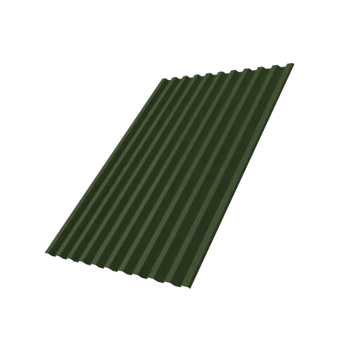 Профнастил С21R 0,5 Satin Matt TX RAL 6020 хромовая зелень