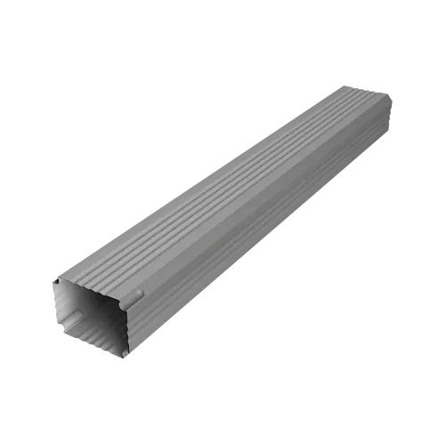 Труба гофрированная Vortex в2 76х102х1000мм RAL 9006 бело-алюминиевый