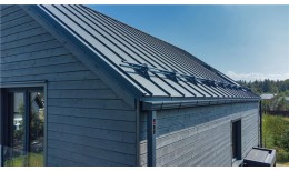 Кликфальц Pro Grand Line 0,45 Drap ST с пленкой на замках RAL 7016 антрацитово-серый