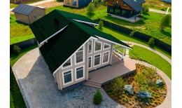 Металлочерепица классик 0,5 Satin Matt RAL 6005 зеленый мох