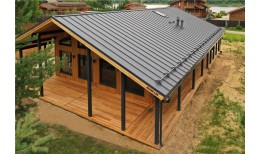 Кликфальц Pro Grand Line 0,5 Satin Matt с пленкой на замках RAL 7024 мокрый асфальт