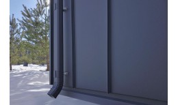 Кликфальц Pro Grand Line 0,5 Satin Matt с пленкой на замках RAL 7024 мокрый асфальт