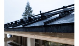 Кликфальц Pro Grand Line 0,45 Drap с пленкой на замках RAL 9005 черный темный