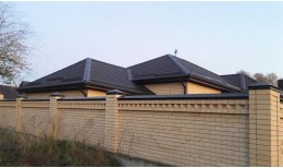 Воронка врезная прямоугольная Vortex Lite PE RAL 8017 шоколад