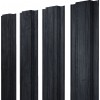 Штакетник Прямоугольный с прямым резом 0,45 Print Premium Grey Wood TwinColor